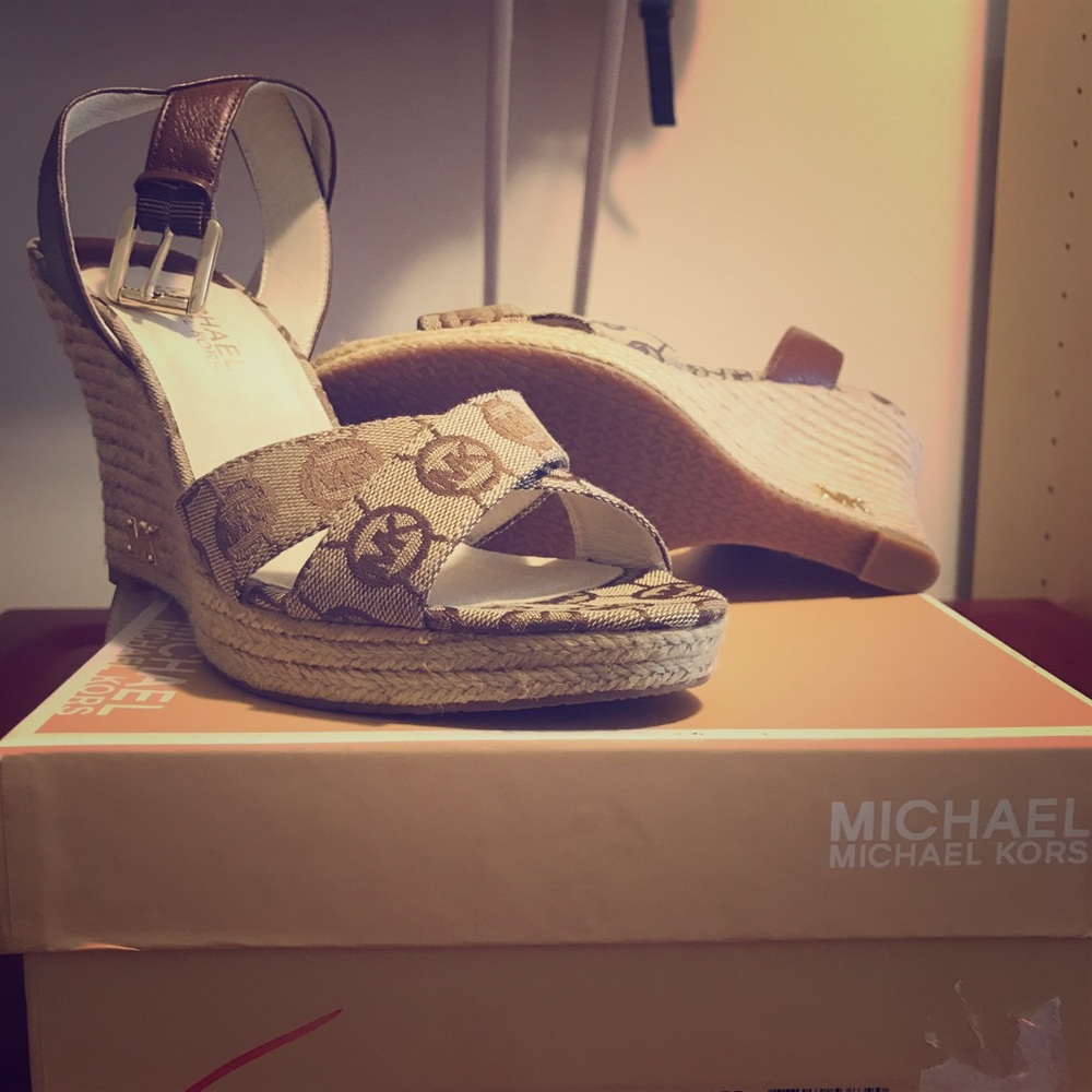 MK wedge sandals